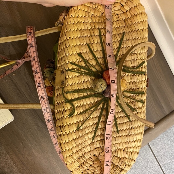 Vintage 1950s 1960s Woven Vacation Fruit Basket - Picture 8 of 11